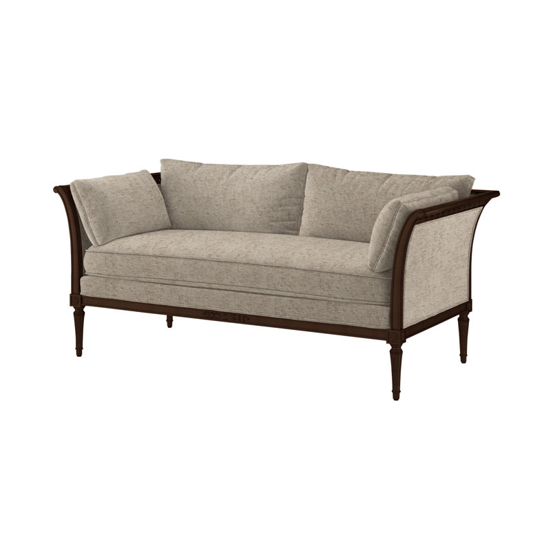 Cara Sofa, Churchill Driftwood (Performance fabric), Expresso