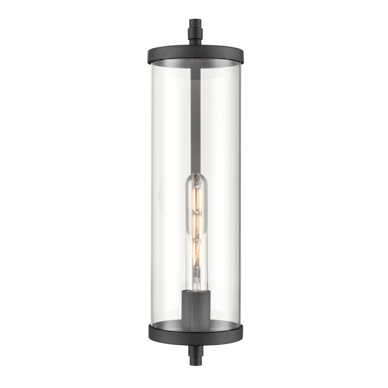 Kaytlin 1 Light Outdoor Wall Sconce, 18" H x 5" W x 7.1" D