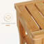 Banc de douche en bambou avec tablette de rangement Harlowe