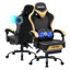 Fauteuil inclinable et ergonomique en similicuir avec haut-parleurs Bluetooth-2073536254
