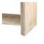 Console polyvalente avec lattes en bois tissé et placage de bois massif, convenant à un vestibule, un couloir, un salon, un vestibule, un couloir-859112109