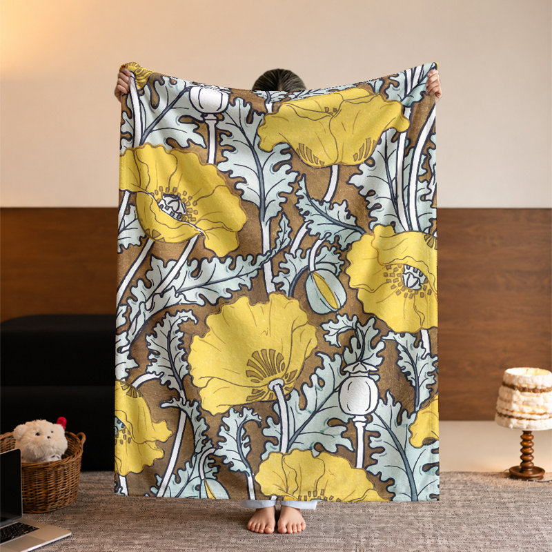 Quilted Throw Blanket, 50x60in