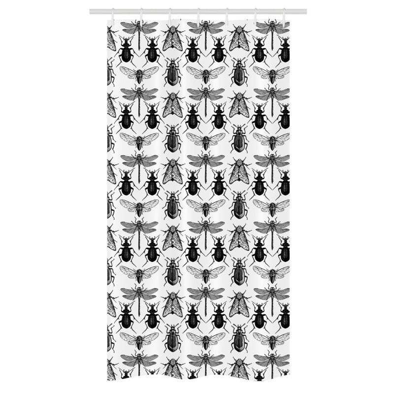 Modale Shower Curtain with Hooks Included, 72" H x 36" W
