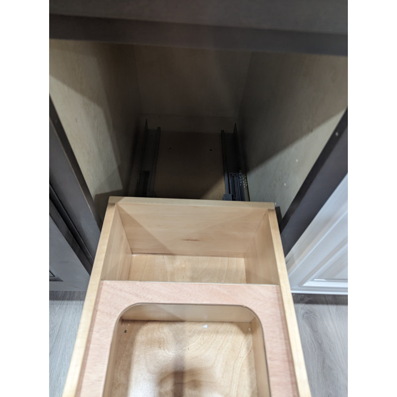 Tiroir-poubelle à double tiroir 14 po pour armoires de cuisine, 11"