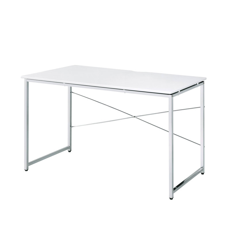 Bureau d'écriture avec base traîneau, Blanc