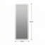 Miroir de plancher pleine longueur 64 po x 21 po DEL