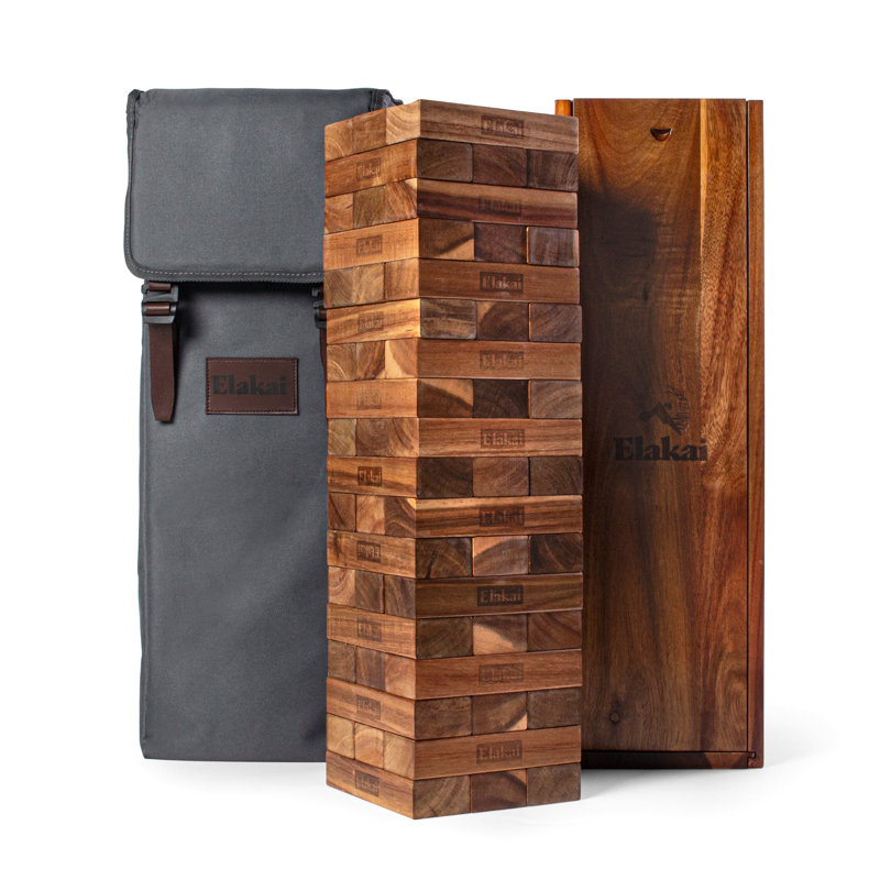 Acacia Woodlander Mountain Blocks, H 22,40 po x l 5,91 po x P 5,91 po