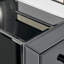 Nekizia Small Slimline 3 Drawer Mirrored Bedside Cabinet - Luxury Modern Bedside Table Nightstand-1964665992