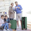 Valise rigide, valises légères et durables en ABS avec roues doubles, bagage à carreaux extensible de 28 po (vert)