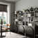 3 Tier Arched Bookshelf With Cabinet Base And Solid Wood Frame