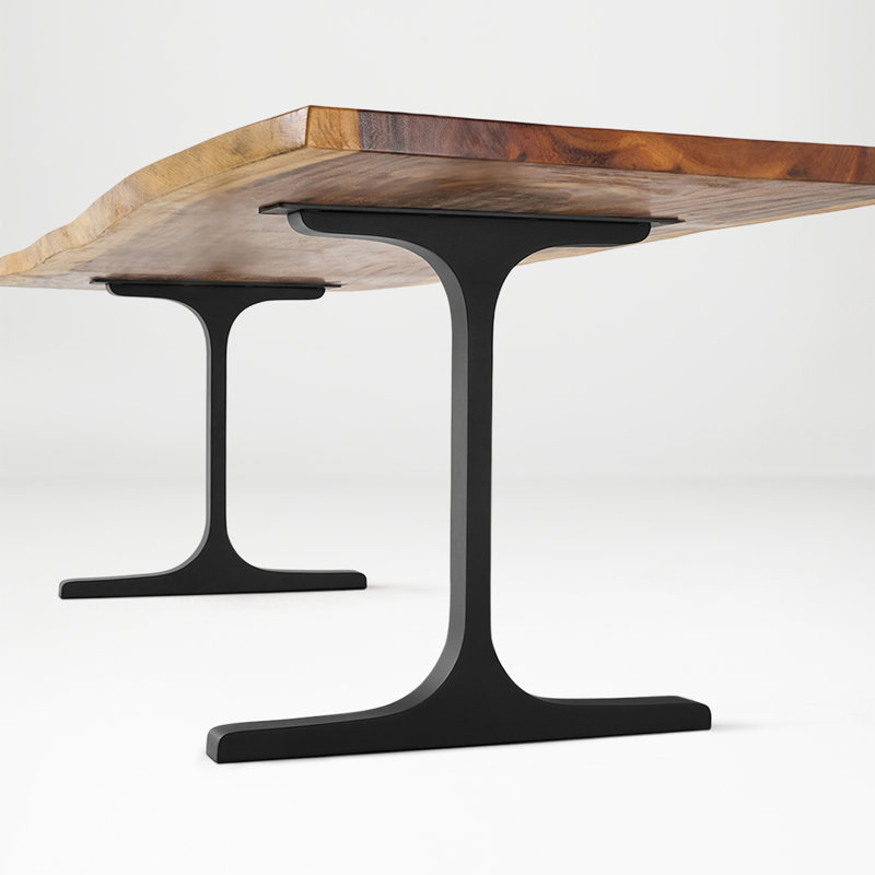Pieds de table de salle à manger en verre de vin, ensemble de 2