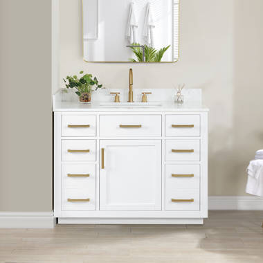 Studio Bathe Calais 42 in. W x 22 in. D Vanity in Pepper Gray with Solid  Surface Vanity Top CALAIS 42 PEPPER-SOLID SURFACE - The Home Depot