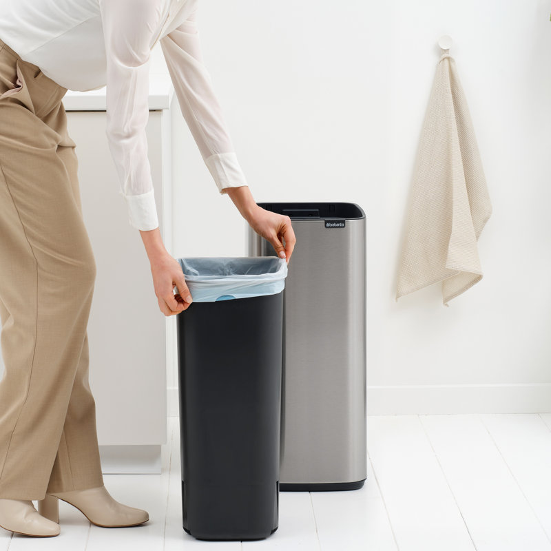 Brabantia Bo Touch Bin 30 Litre, Matt Steel Fingerprint Proof