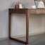 Bureau d'écriture rectangulaire en bois massif avec tiroirs Nut-brown-540213830