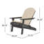 Chaise Adirondack pliante en bois massif Matthias-31578645