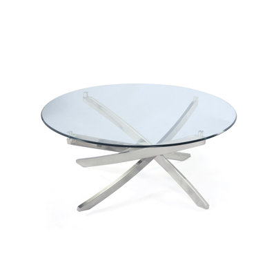 Zila Glass Top Coffee Table