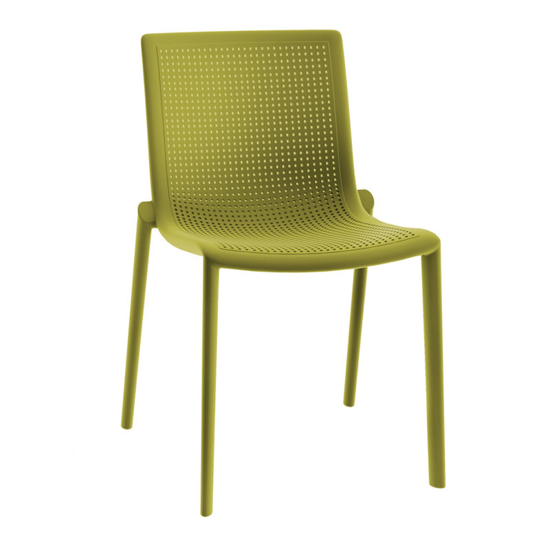 Beekat Outdoor Dining Side Chair, Olive Green