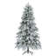Arbre de Noël pré-éclairé enneigé-50840416