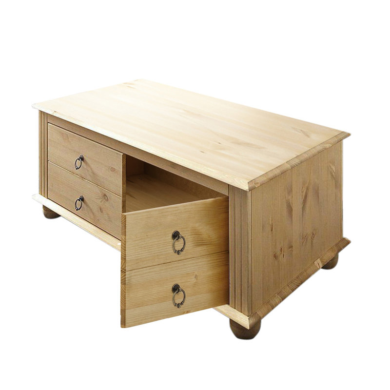 Clementina Solid Wood Solid Wood Coffee Table with Storage