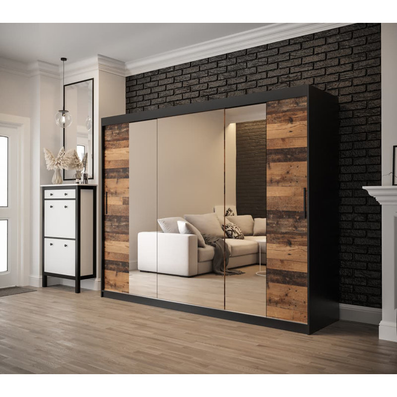 Adnana 3 Door Manufactured Wood Wardrobe