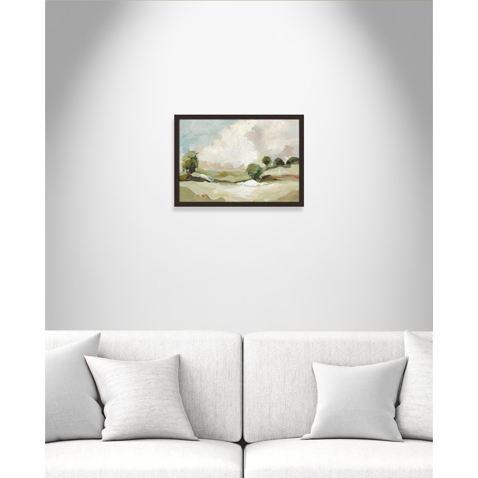 Pastoral Land by Allison Pearce, 17" H x 23" W x 1.25" D, Walnut