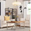Flaire 5-Light Dimmable Steel Drum Chandelier with Linen Blend Shade-1875421390-1875421377
