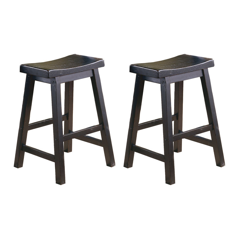 Justinian Counter Stool, Counter Stool (24” Seat Height), Black