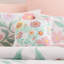 Ensembles de literie floraux, ensemble d'édredon 6 pièces en microfibre