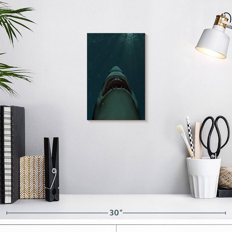 Brampt Jaws Of Great White Shark, 12" H x 8" W