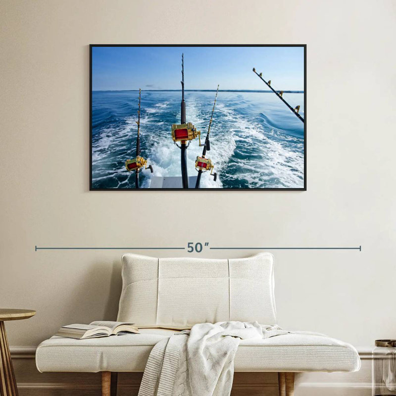 Pêche au gros, Cadre flottant noir, 40 po x 27 po