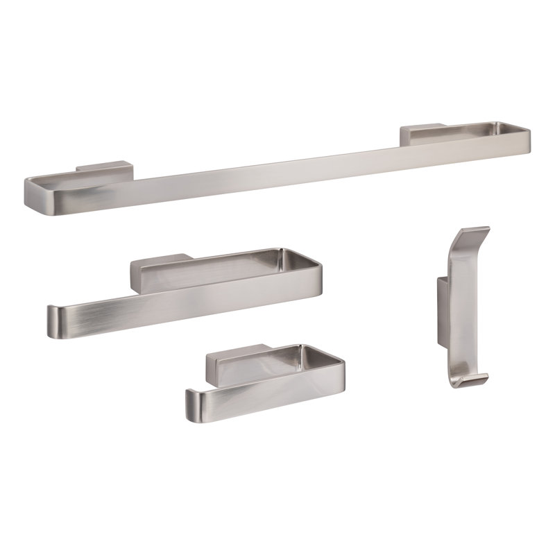 Vaasa Series Bath Set, Satin Nickel