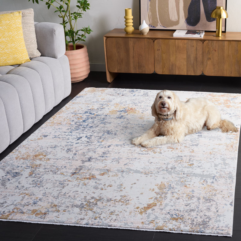 Tapis abstrait Ellwood, Rectangle 5 pi 3 po x 7 pi 6 po