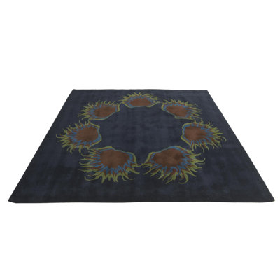 Tapis carré bleu marine 7 pi Pineland