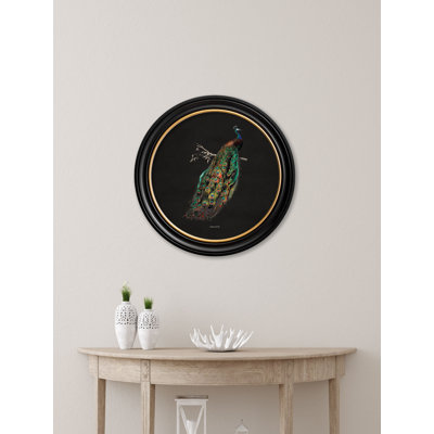 1847 Peacock by Mid-1800s - Single Picture Frame Print on Archival Matt 230gsm Paper