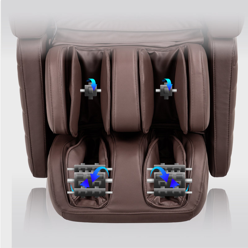 Black Faux Leather 3D Signature Massage Chair with Zero Gravity Recline