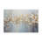 Abstract Gold Element White Flowers Texture Background Canvas Wall Art