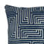 Oreiller carré bleu en mélange de labyrinthe géométrique-1788304832