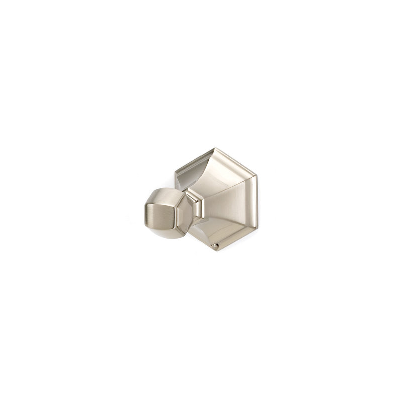Nicole Single Robe Hook, Satin Nickel