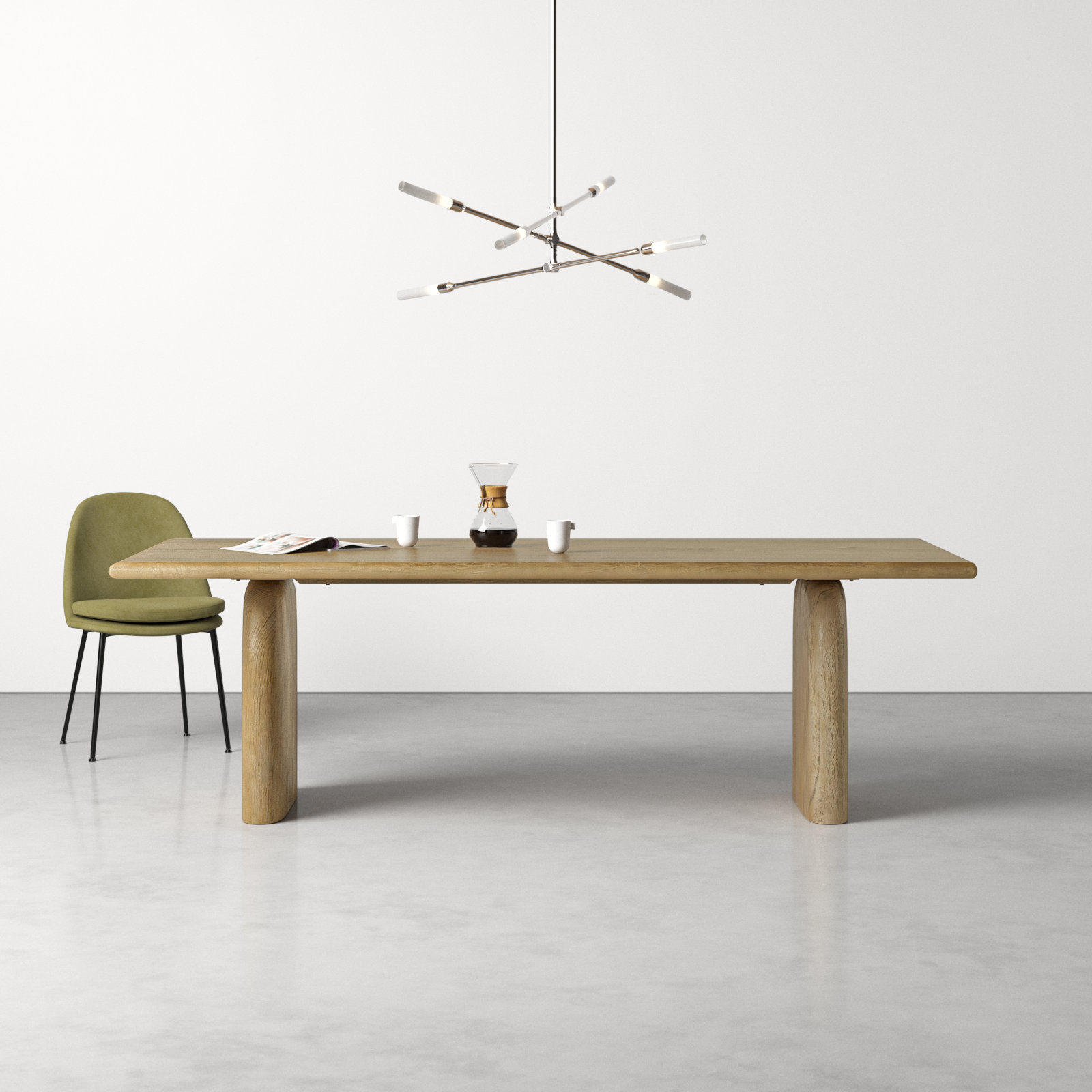 Fen 94'' Dining Table, 30” H x 94” L x 39” W
