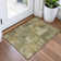 Machine Washable Indoor/Outdoor Xhevrie Khaki Rug