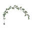 6,5 pi Guirlande lumineuse en eucalyptus artificiel avec 100 lumières DEL blanc chaud