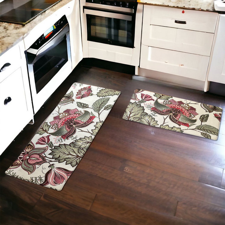 2pcs Home Kitchen Memory Foam Floor Mat, Soft Absorbent And Stain Resistant