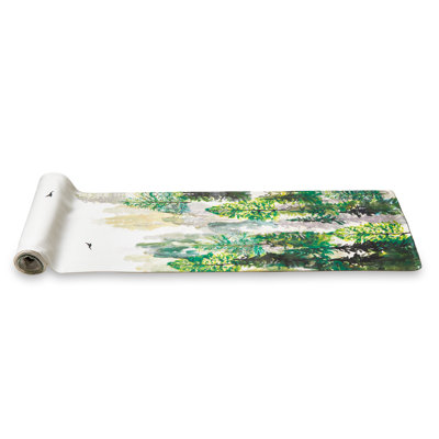 Northern Forest Trees 90" Cotton Table Runner