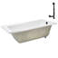 Baignoire de trempage en acrylique 60 po x 32 po, drain inclus-97545295