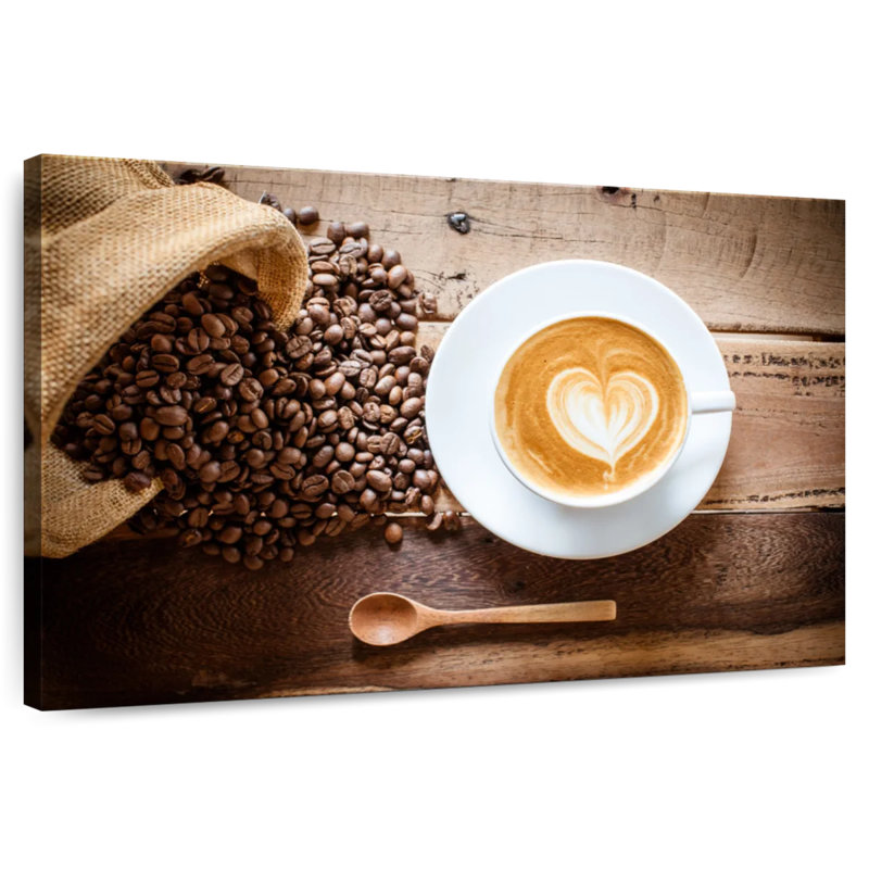Yarlin Latte Coffee, 26" H x 39" W