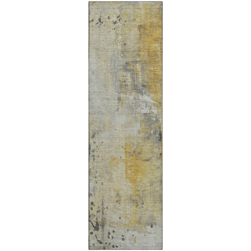 Premium Machine Washable Giacchetto AMF1840 Abstract Rug, Runner 2'3" x 7'6"