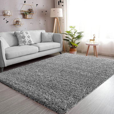 Solid Colour Shag Area Rug