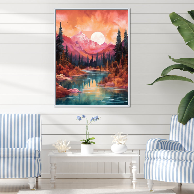«Tropical Paradise IV», reproduction sur toile, Cadre flottant blanc, 44" H x 34" W