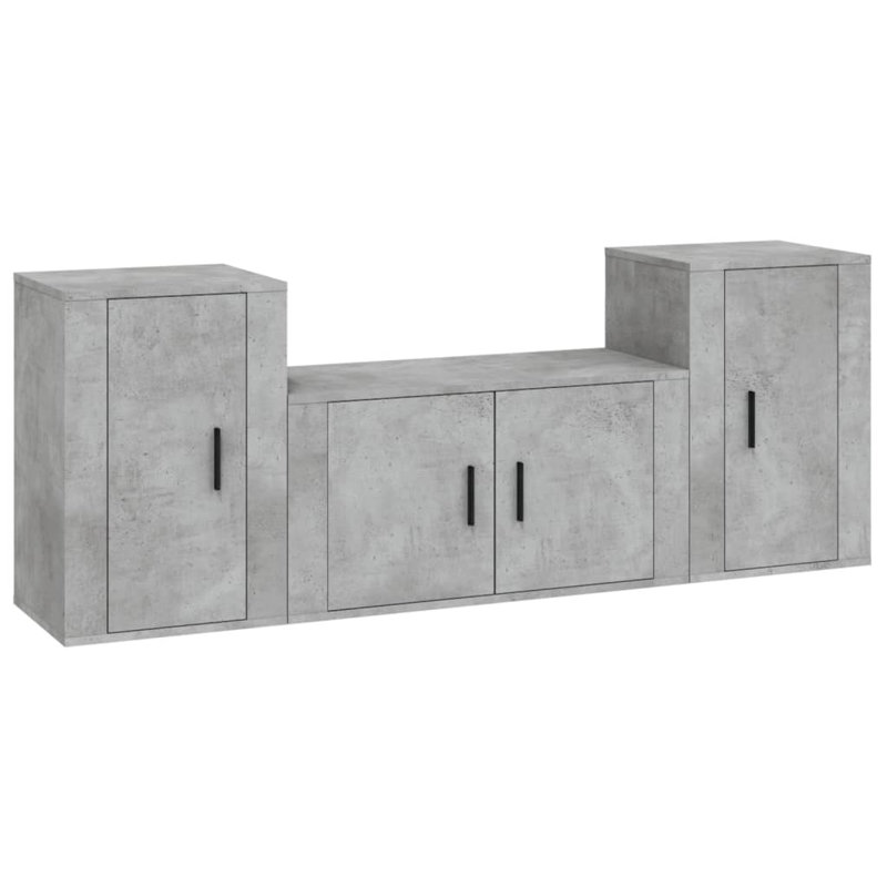 Avalene TV Stand, 15.8"H x 31.5"L x 13.6"W, Concrete Grey