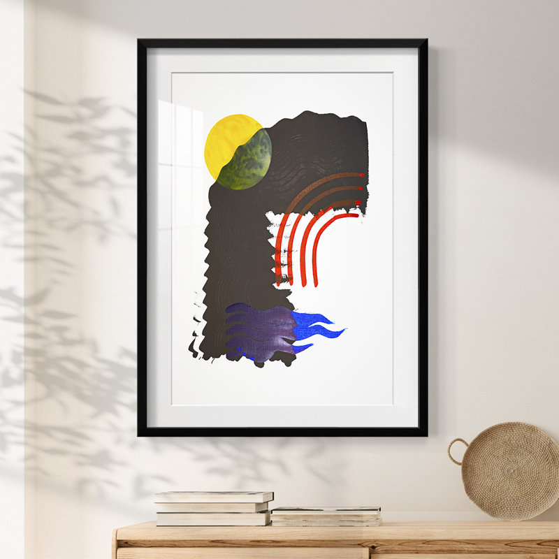 Shifting IV -Framed Print, 25.5" H x 17.5" W, Black